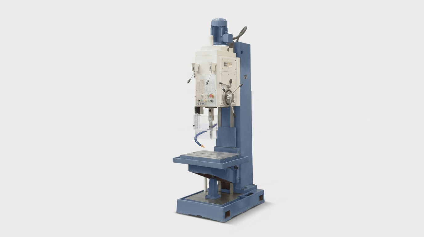 MFG vertical drilling machine for accurate hole making in industrial metal fabrication